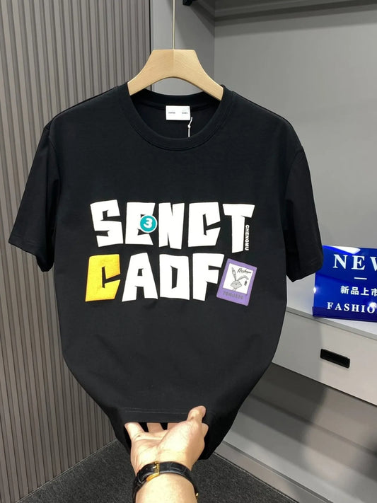 Men's Plus Size Letter Graphic Round Neck Short Sleeve T-Shirt NicholesGifts