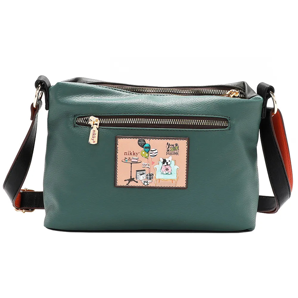 Nicole Lee USA Eco-Leather Adjustable Strap Crossbody Bag Trendsi