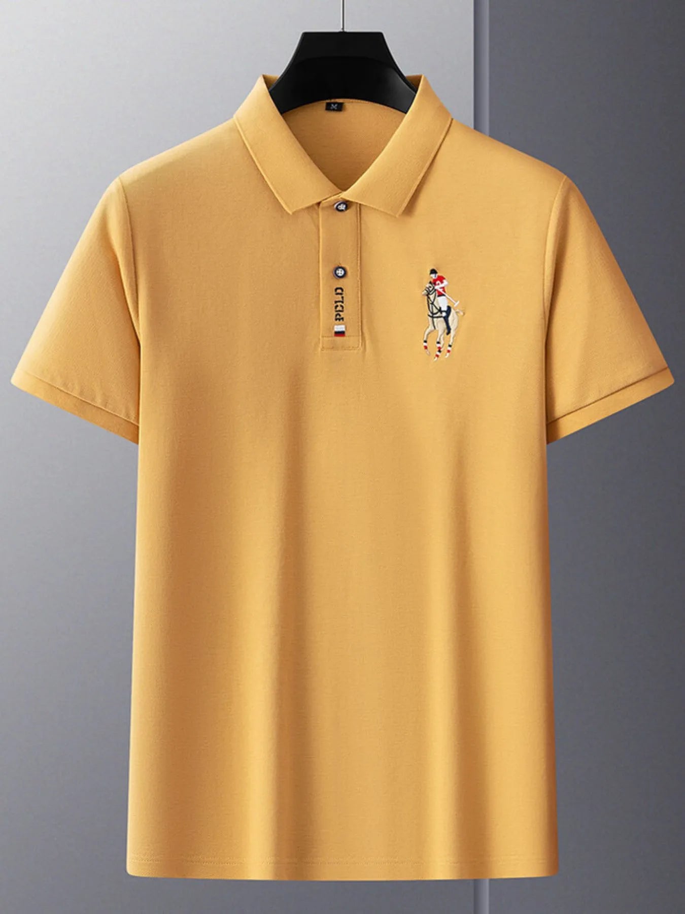 Men's Plus Size Short Sleeve Collared Neck Polo