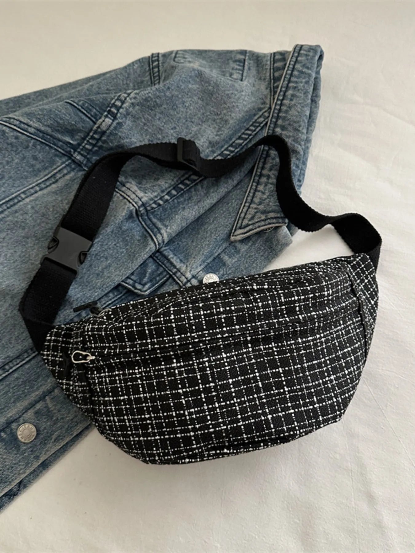 Plaid Pattern Crossbody Bag Trendsi