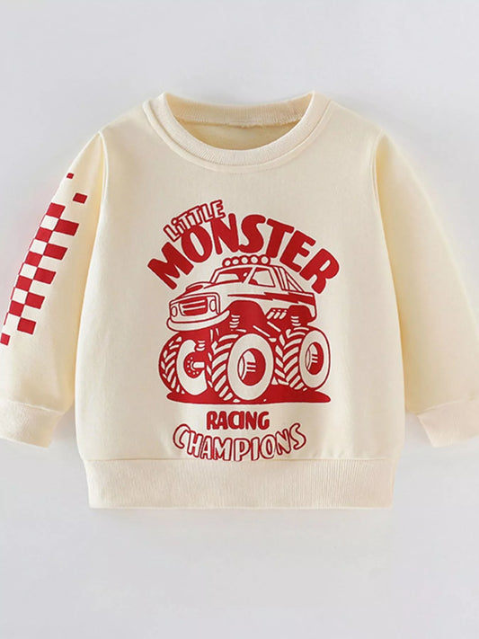 Children's Graphic Round Neck Sweatshirt Trendsi