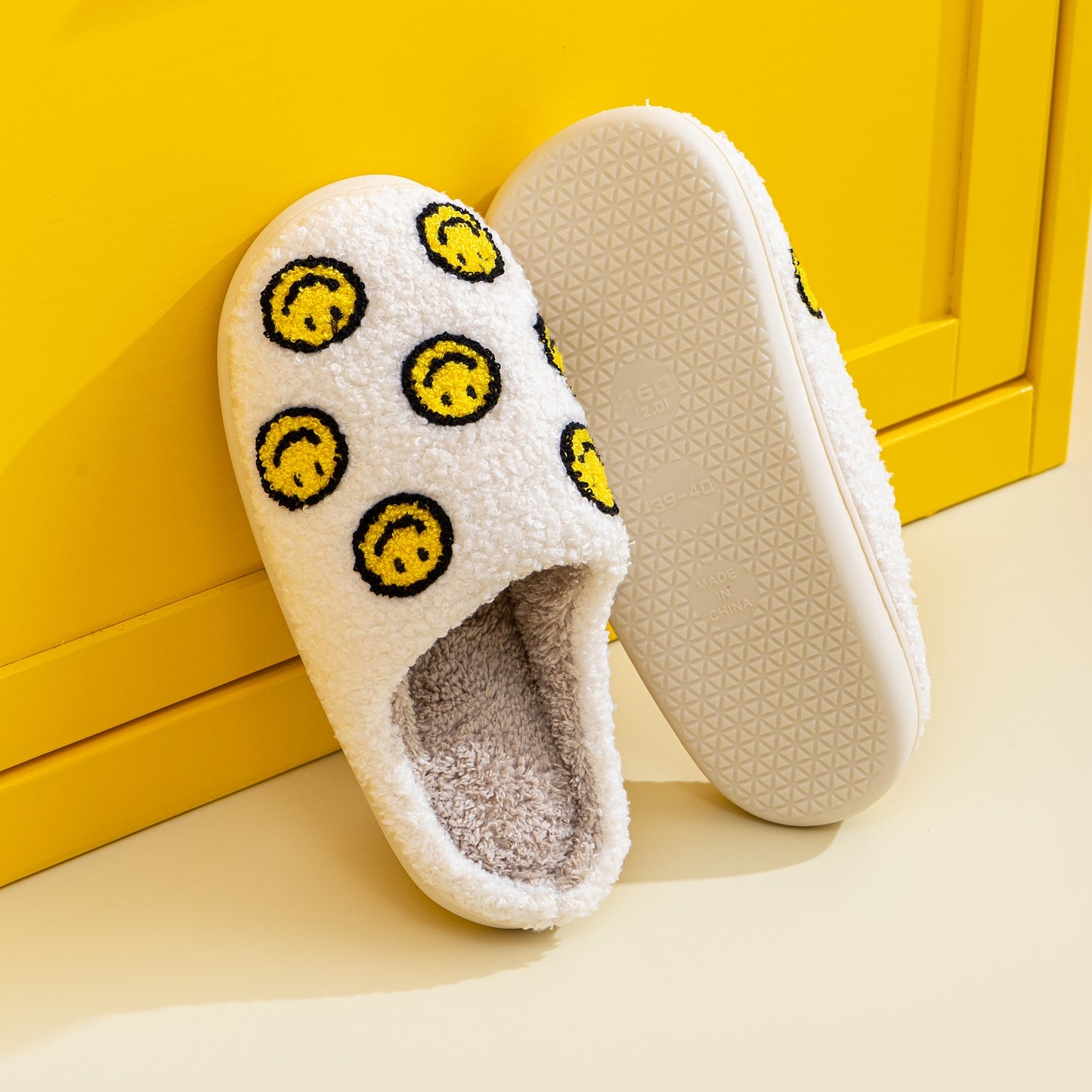 Women Melody Smiley Face Slippers NicholesGifts