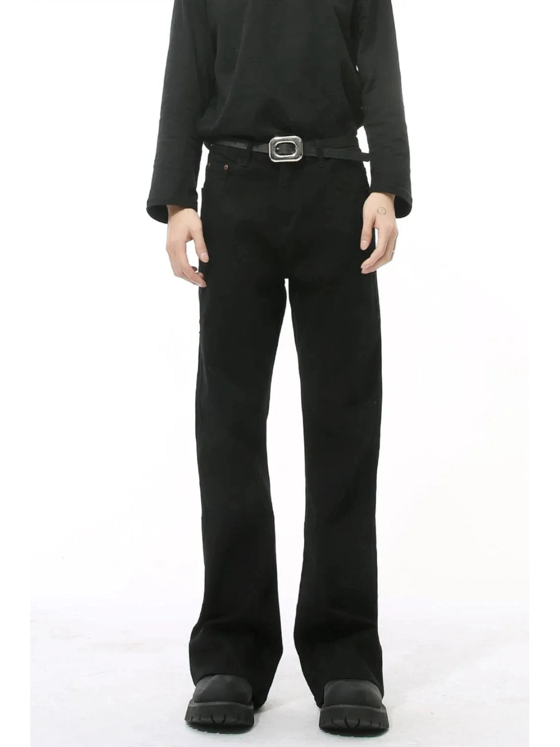 High Waist Jeans with Pockets Trendsi