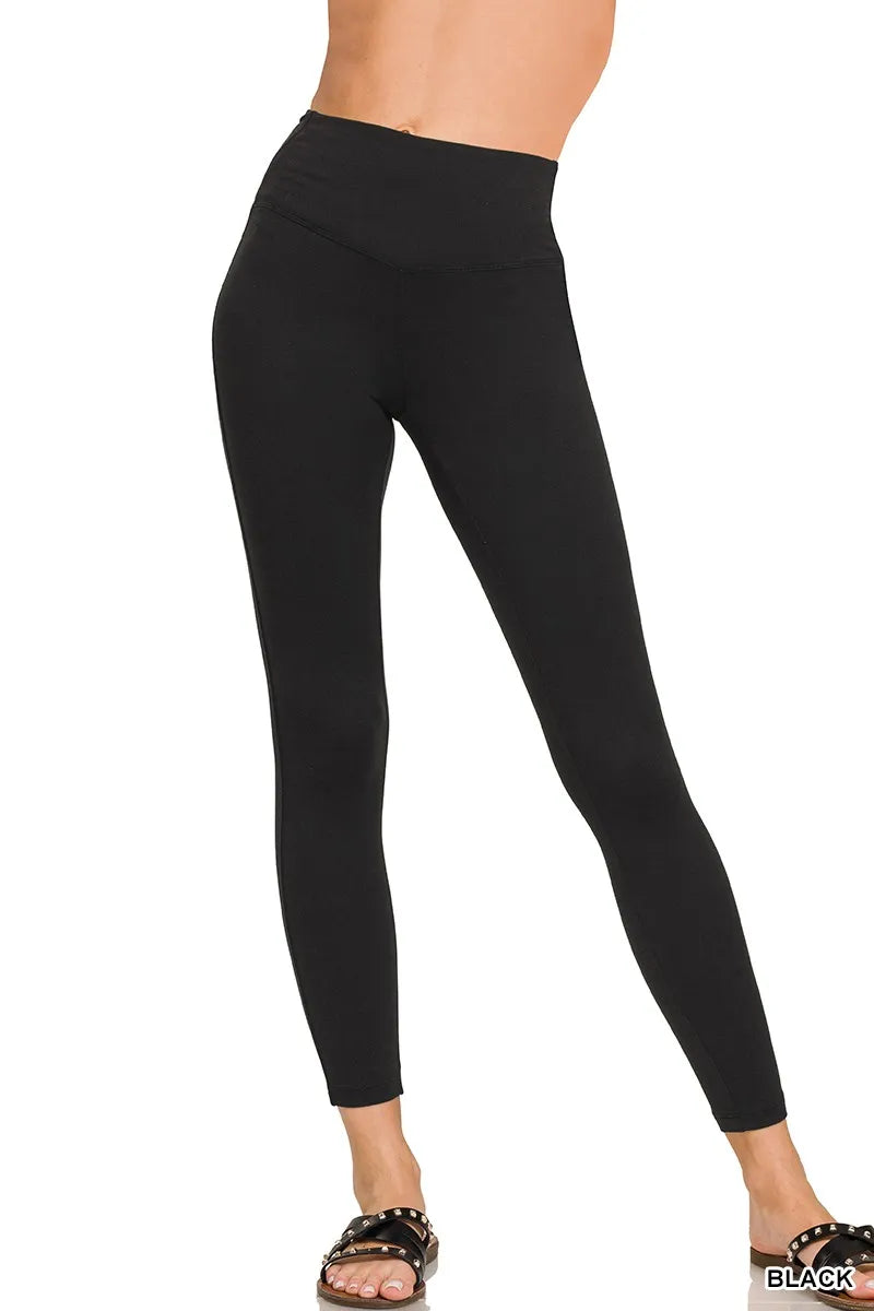 Zenana Brushed Microfiber Full Length Leggings NicholesGifts