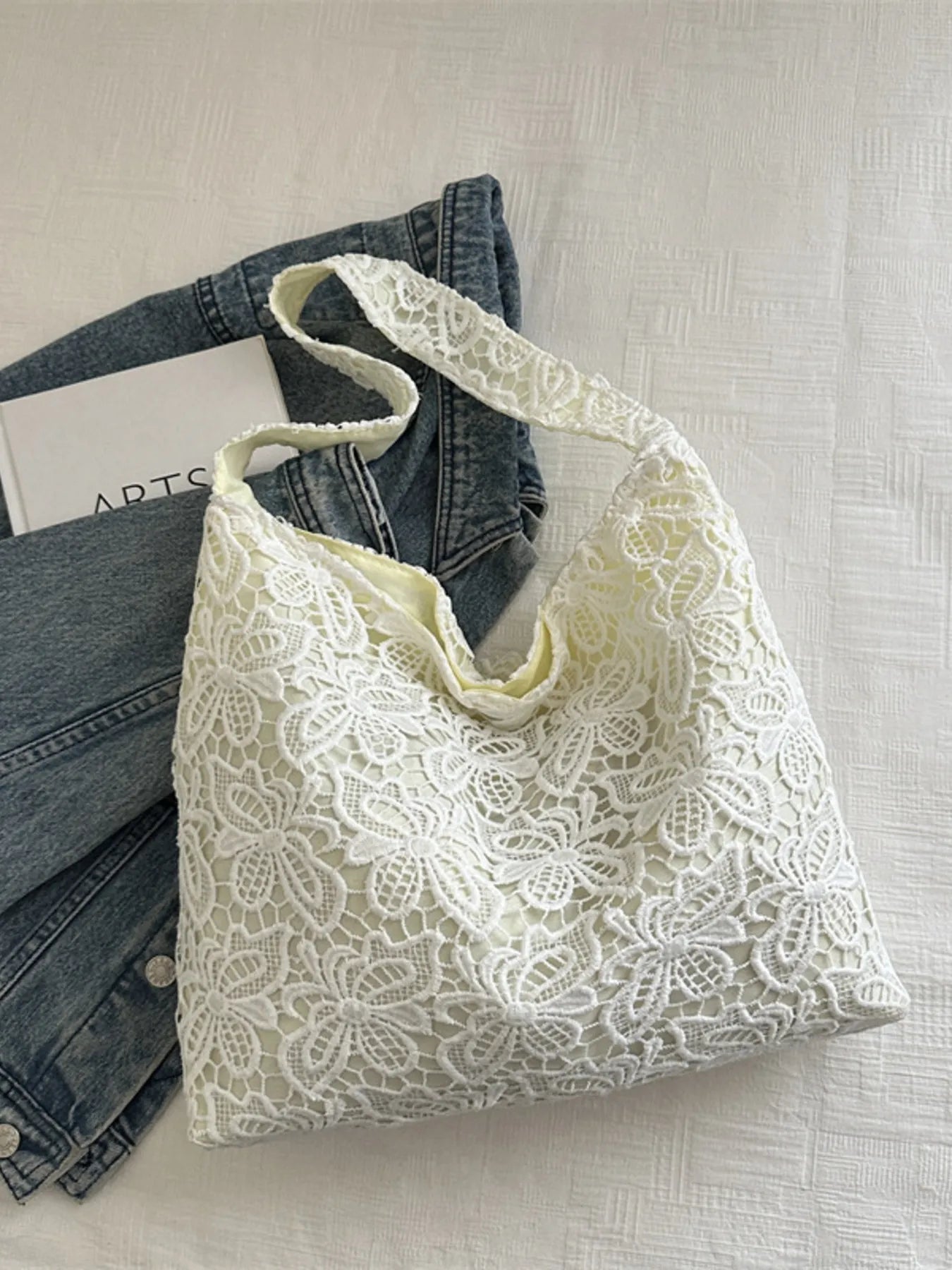 Lace Pattern Shoulder Bag Trendsi