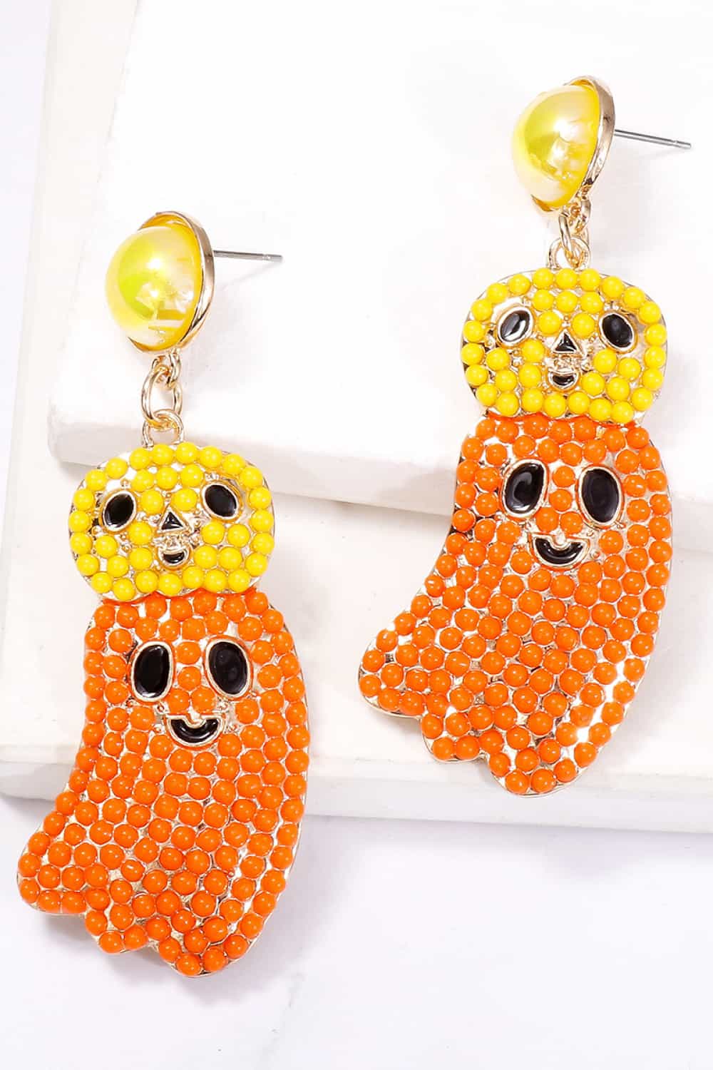 Women Halloween Ghost Shape Dangle Earrings NicholesGifts