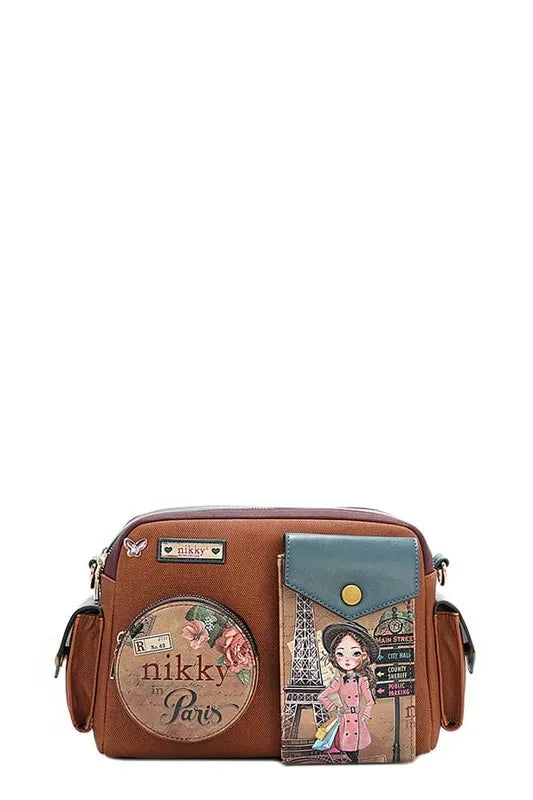 Nicole Lee USA Multi Pocket Messenger Bag Trendsi