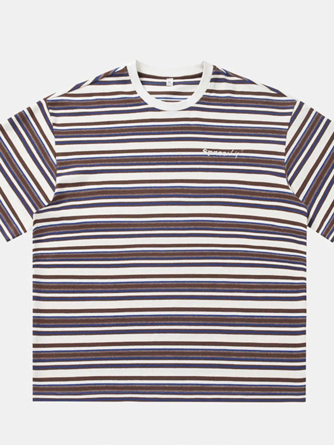 Men's Striped Round Neck Half Sleeve T-Shirt