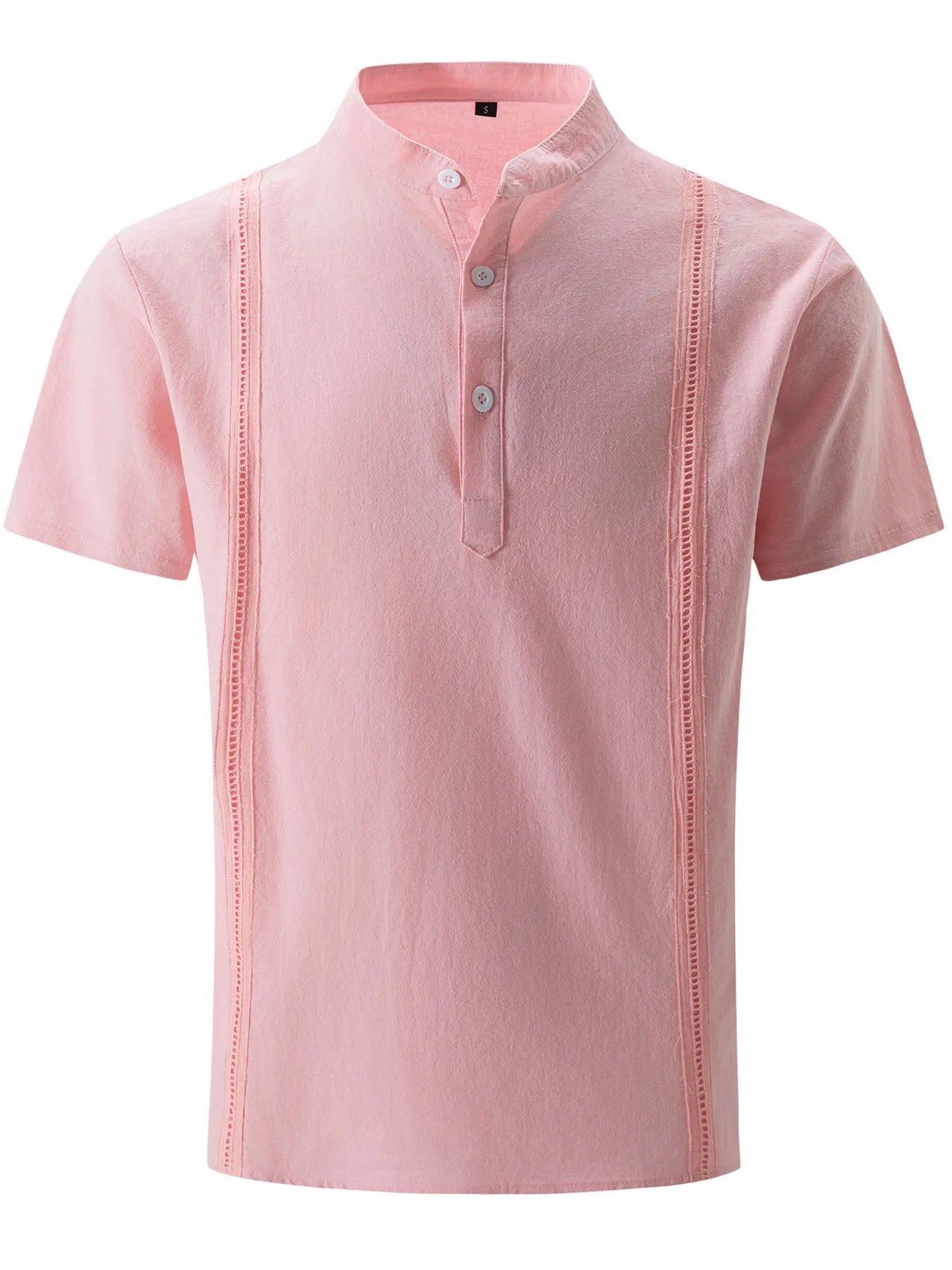 Men's Full Size Button Detail Short Sleeve Shirt Plus Size NicholesGifts