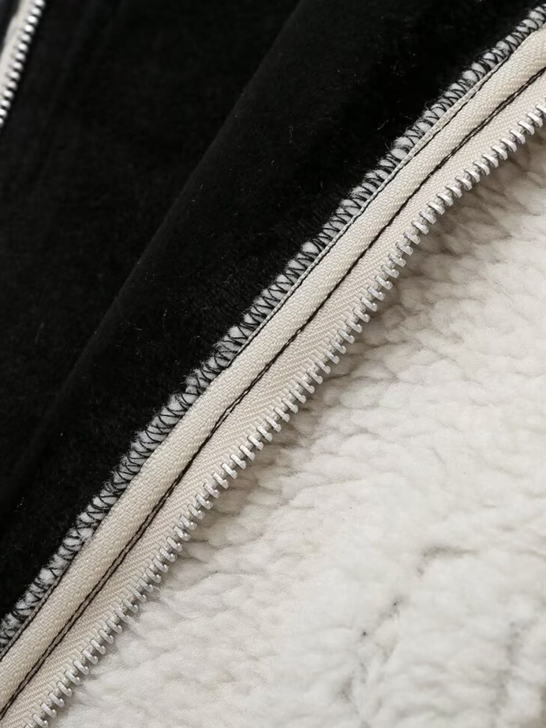 Women Zip Up Long Sleeve Sherpa Jacket nicholesgifts