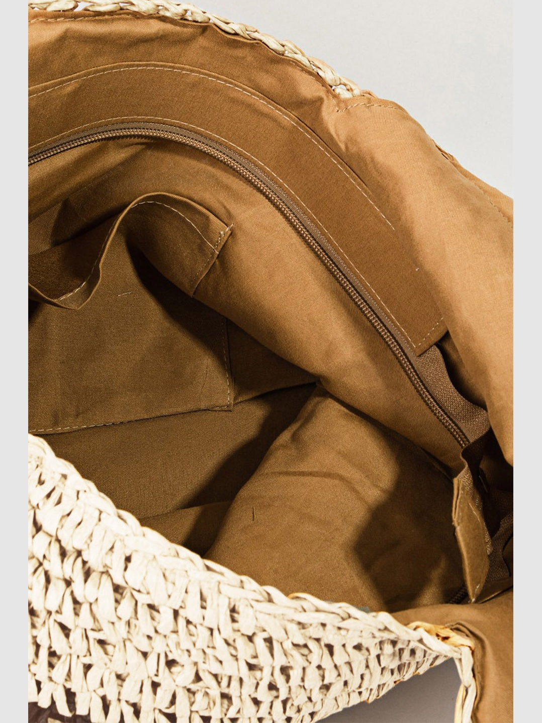 Women Fame Striped Straw Braided Tote Bag NicholesGifts