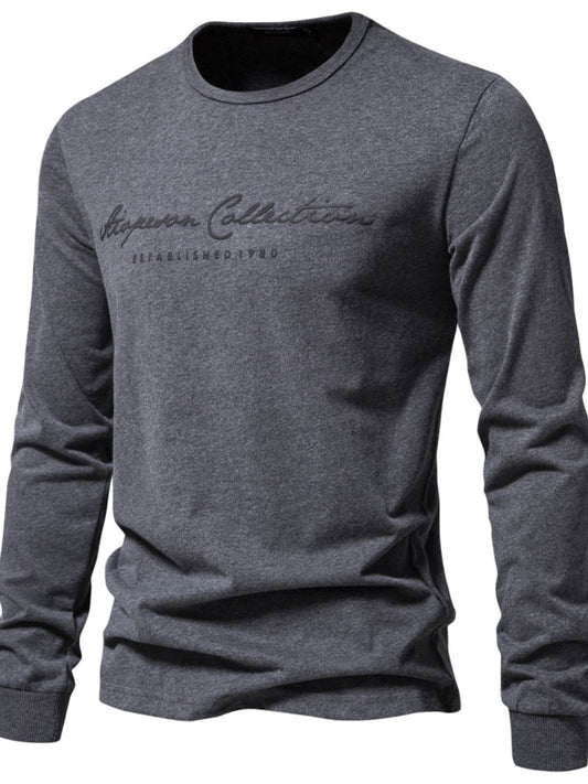 Men's Round Neck Letter Graphic T-Shirt NicholesGifts