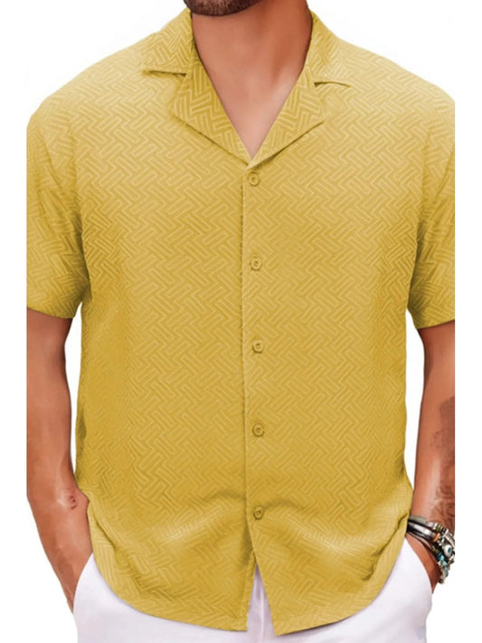 Men's Plus Size Button Down Short Sleeve Shirt NicholesGifts