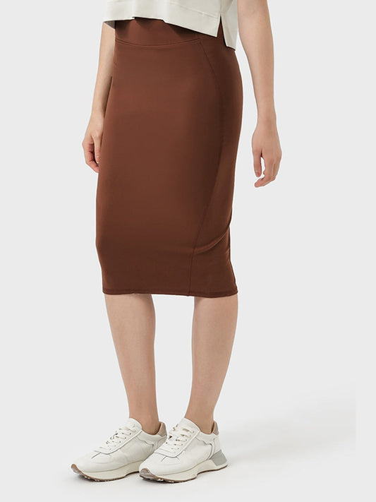 Women Slit Wrap Active Skirt