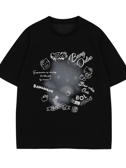 Men's Gradient Graphic Short Sleeve T-Shirt NicholesGifts