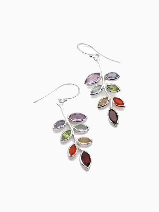Leaf Shape Alloy Earrings NicholesGifts