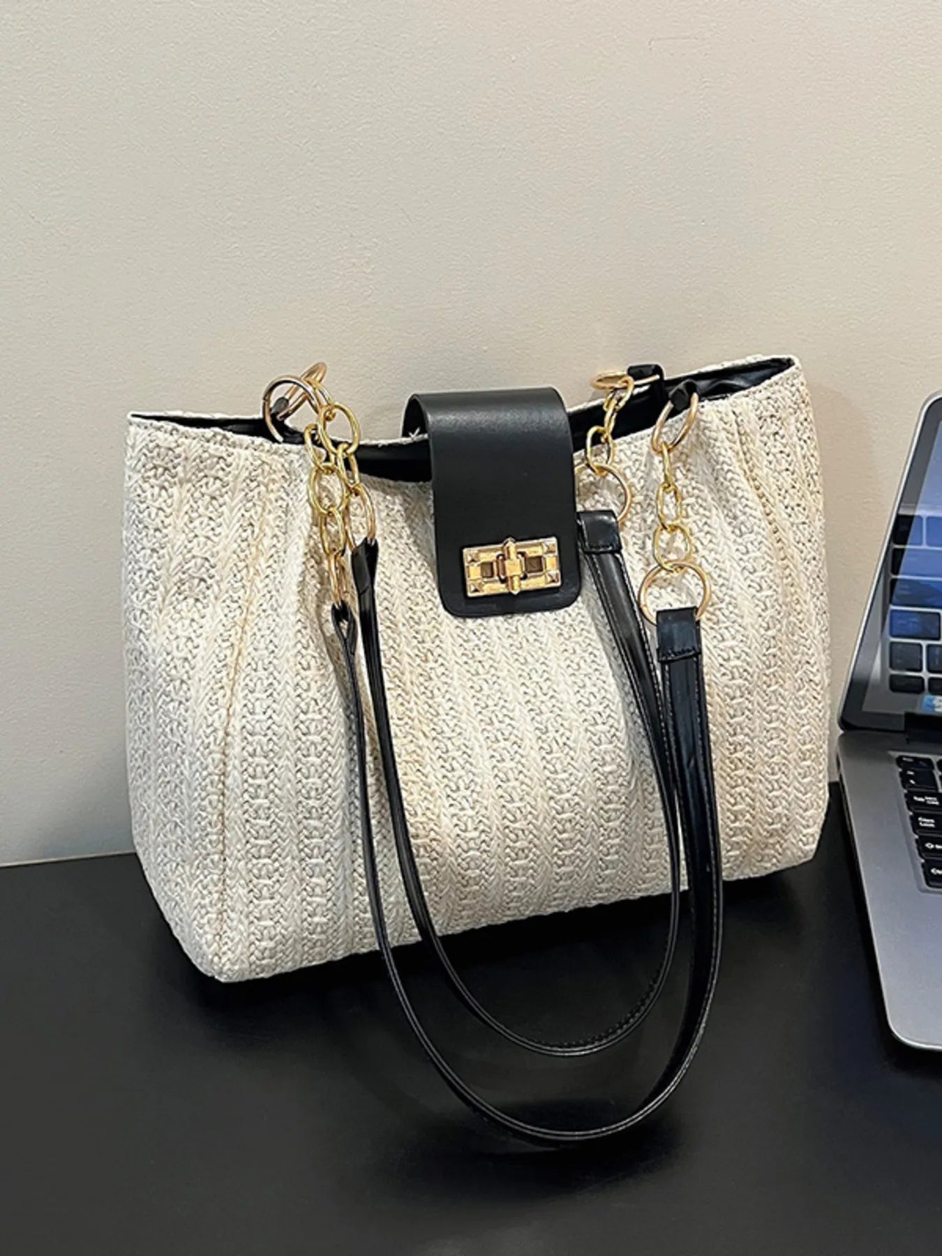 Woven Straw Shoulder Bag Trendsi