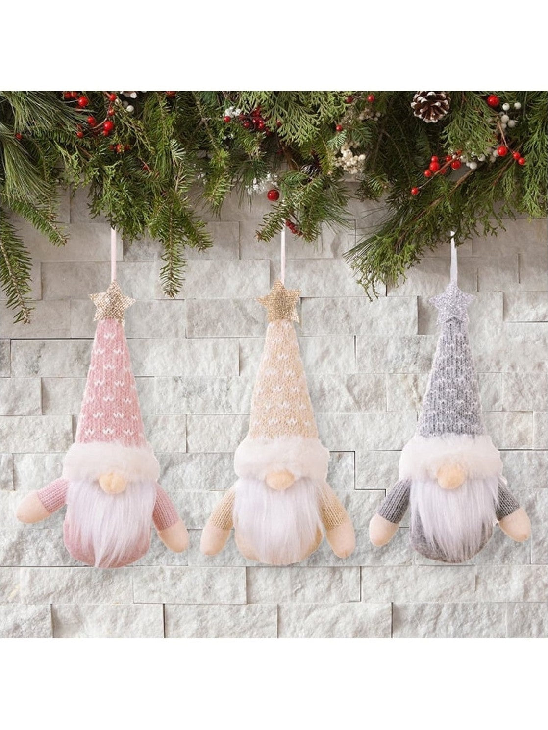Assorted 2-Piece Faceless Gnome Hanging Widgets