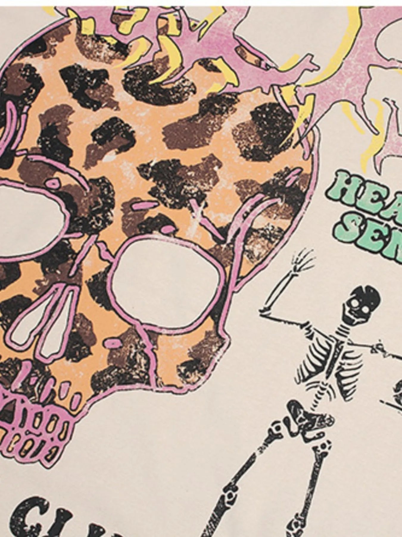 Men's Skull Graphic Short Sleeve Oversized T-Shirt NicholesGifts