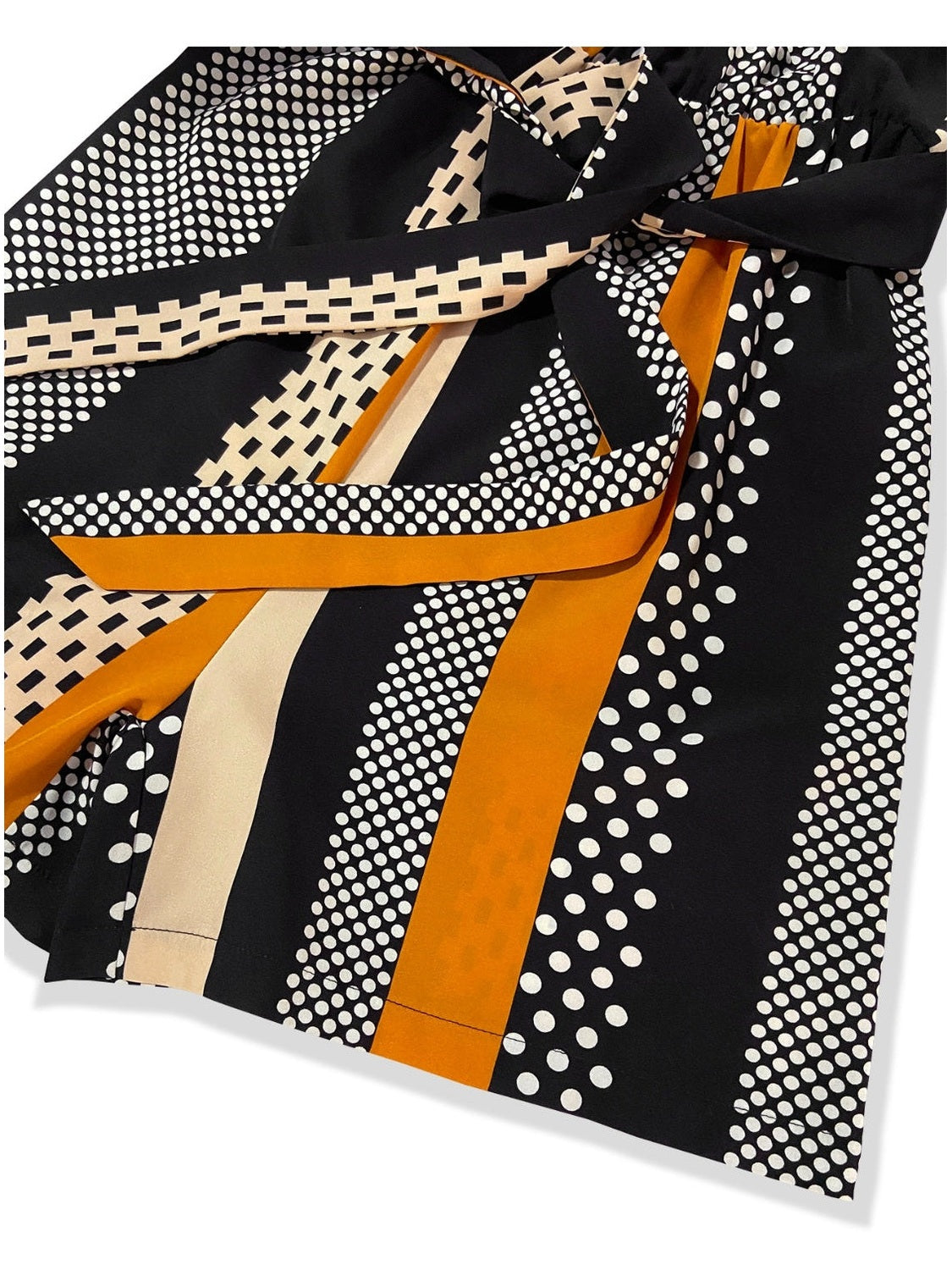 Tied Color Block Sleeveless Romper