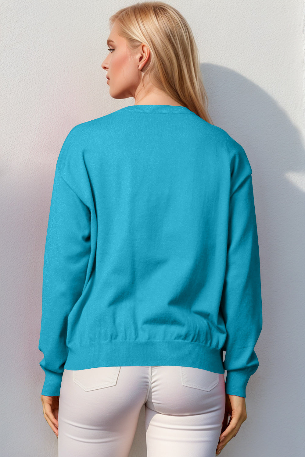 Double Take Full Size Nutcracker Sequin Long Sleeve Sweater NicholesGifts
