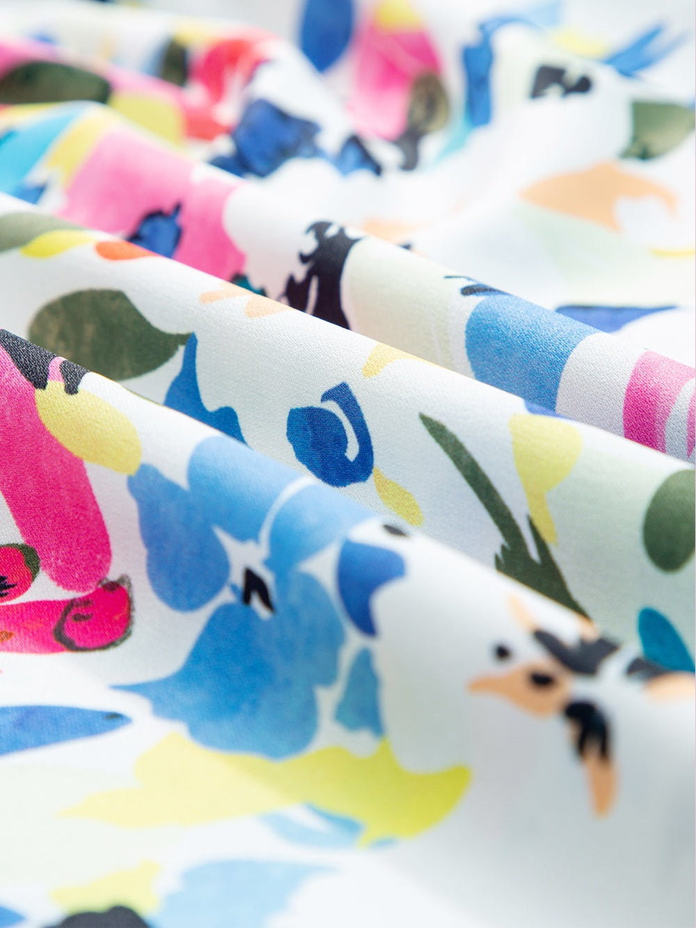 Ruffled Printed Mock Neck Cap Sleeve Blouse NicholesGifts