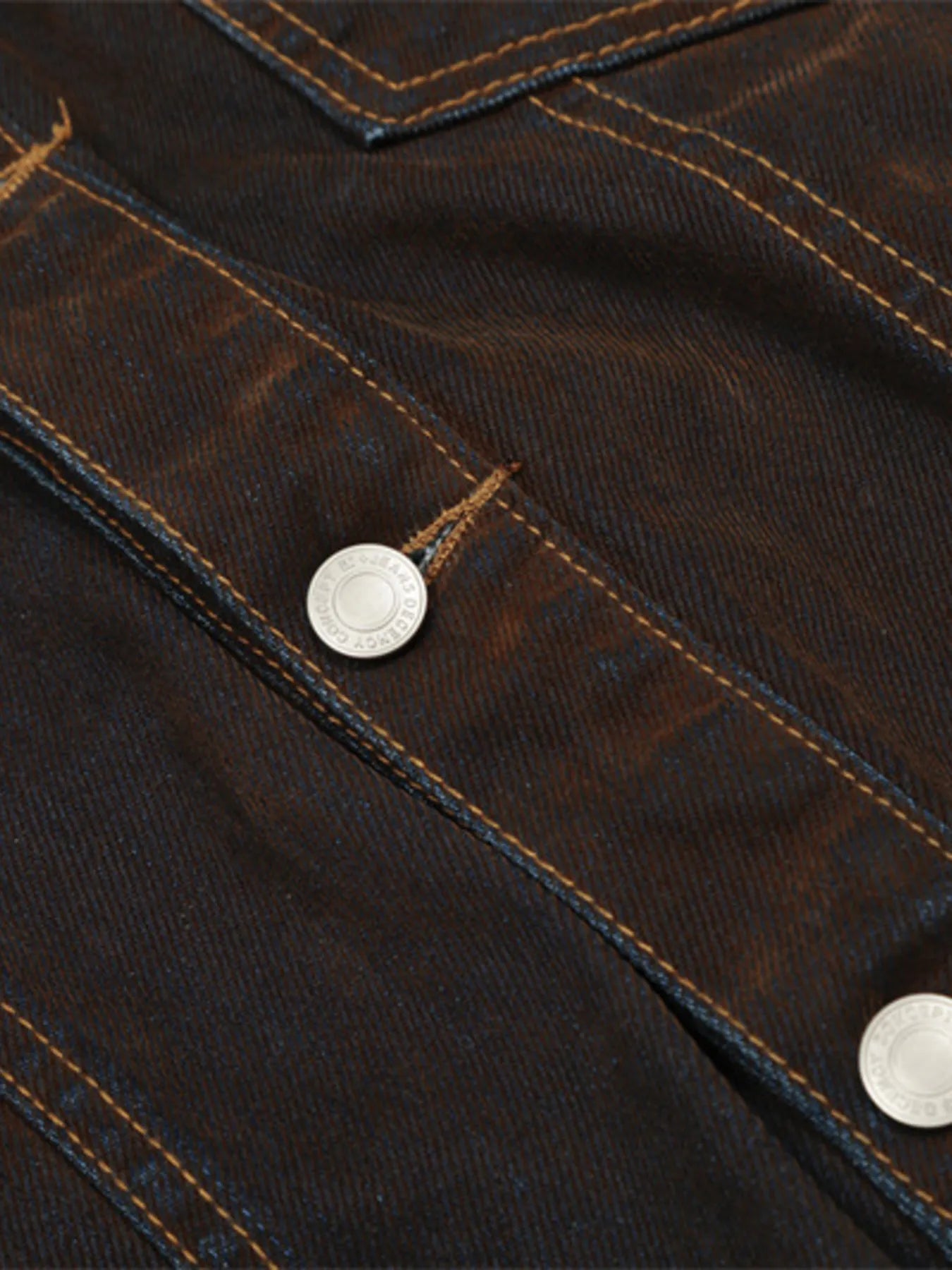 Men's Button Up Long Sleeve Denim Jacket Trendsi
