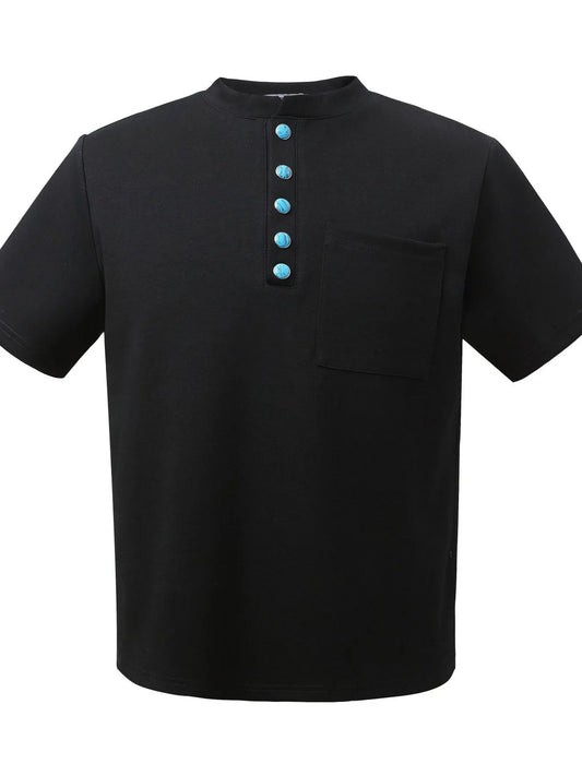 Men's Half Button Short Sleeve Henley T-Shirt NicholesGifts