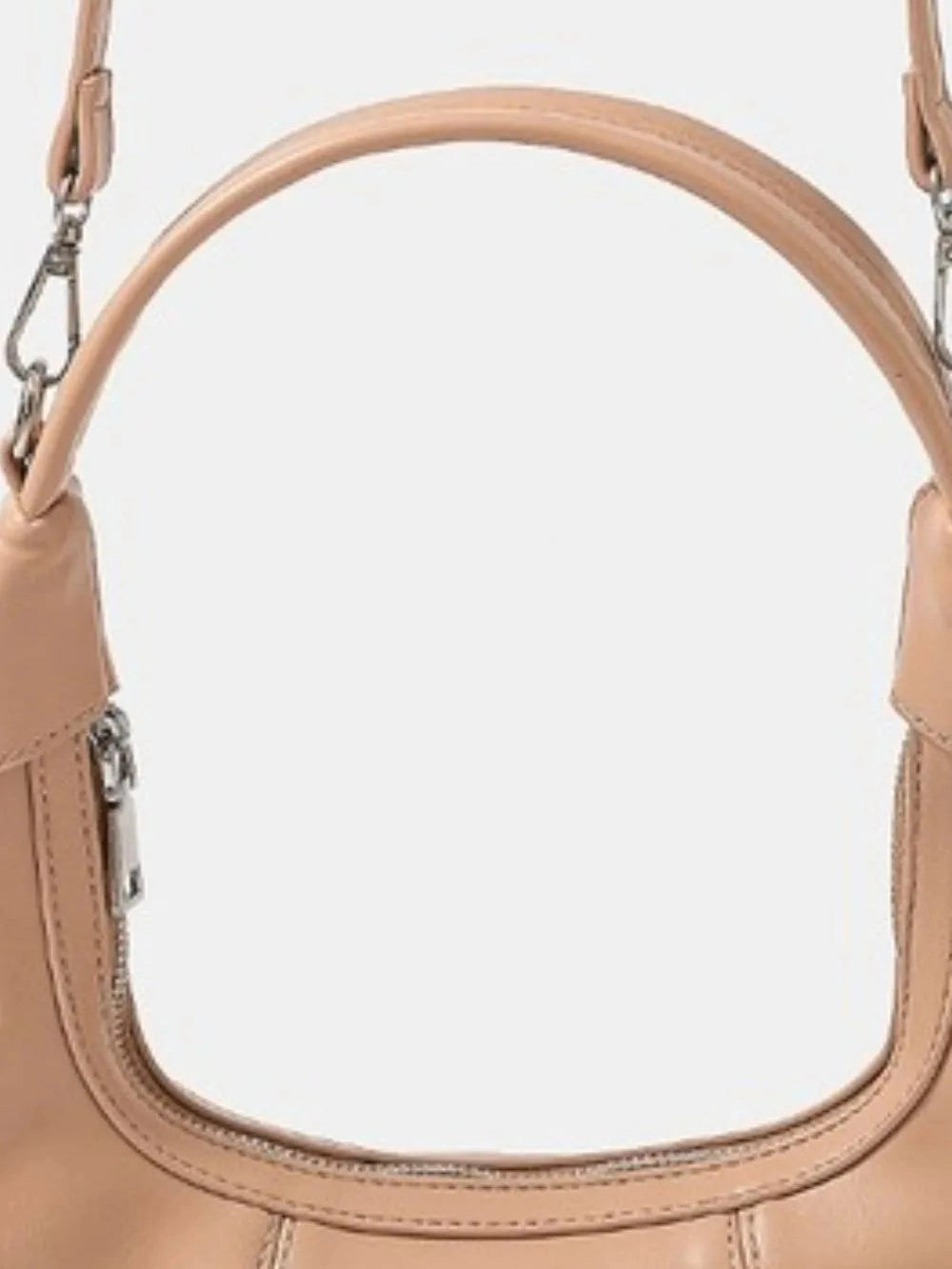 Fame Faux Leather Round Multi Panel Hand Bag