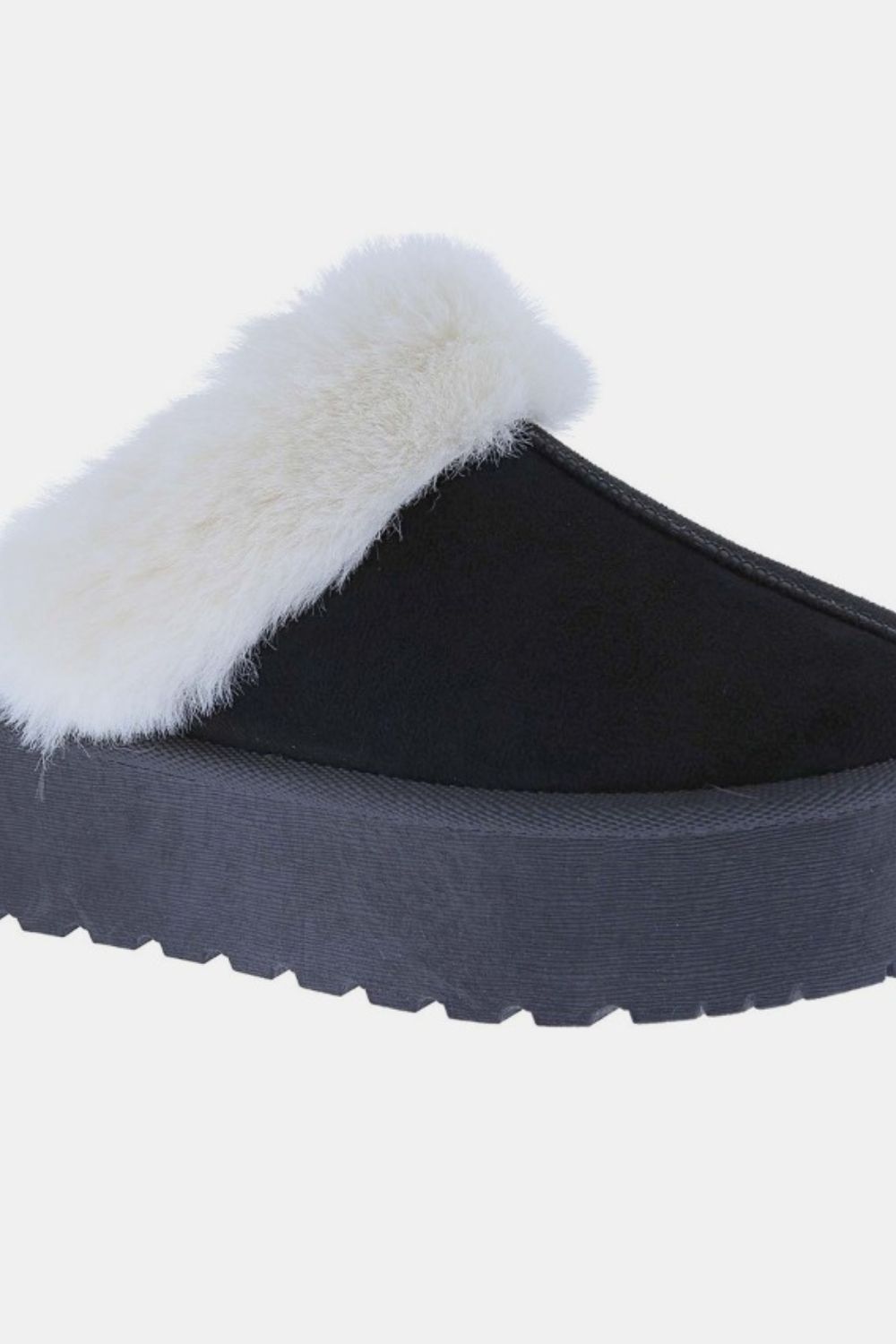 Women Weeboo Thick Bottom Fur Trim Snow Slippers nicholesgifts