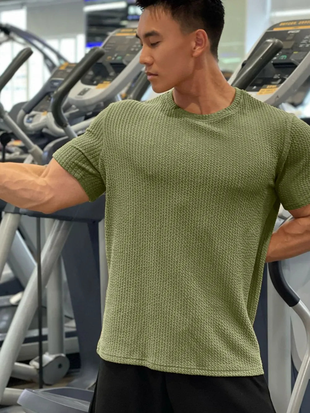 Men's Plus Size Round Neck Short Sleeve T-Shirt Trendsi