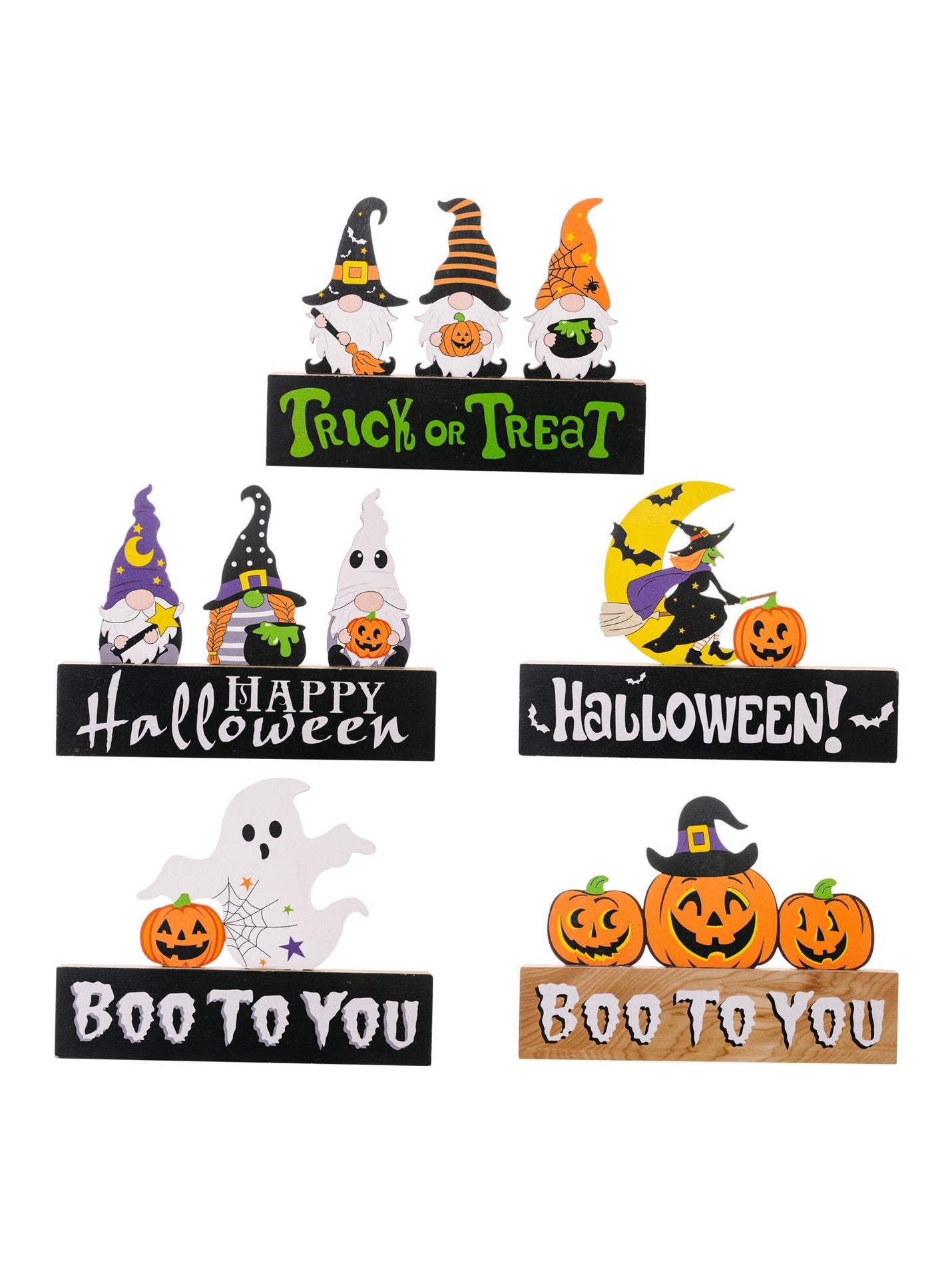 Assorted 2-Piece Halloween Element Ornaments