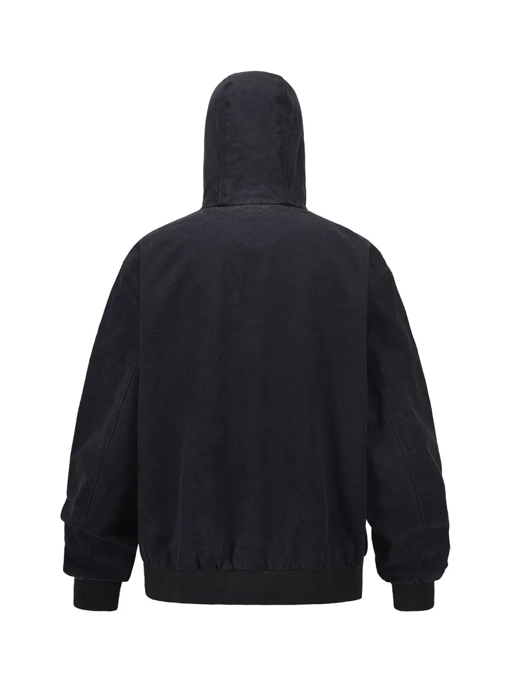 Men's Zip Up Washed Hooded Jacket Trendsi