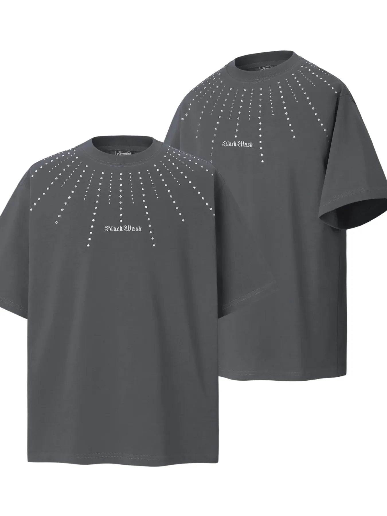 Men's Embellished Oversized Short Sleeve T-Shirt Trendsi