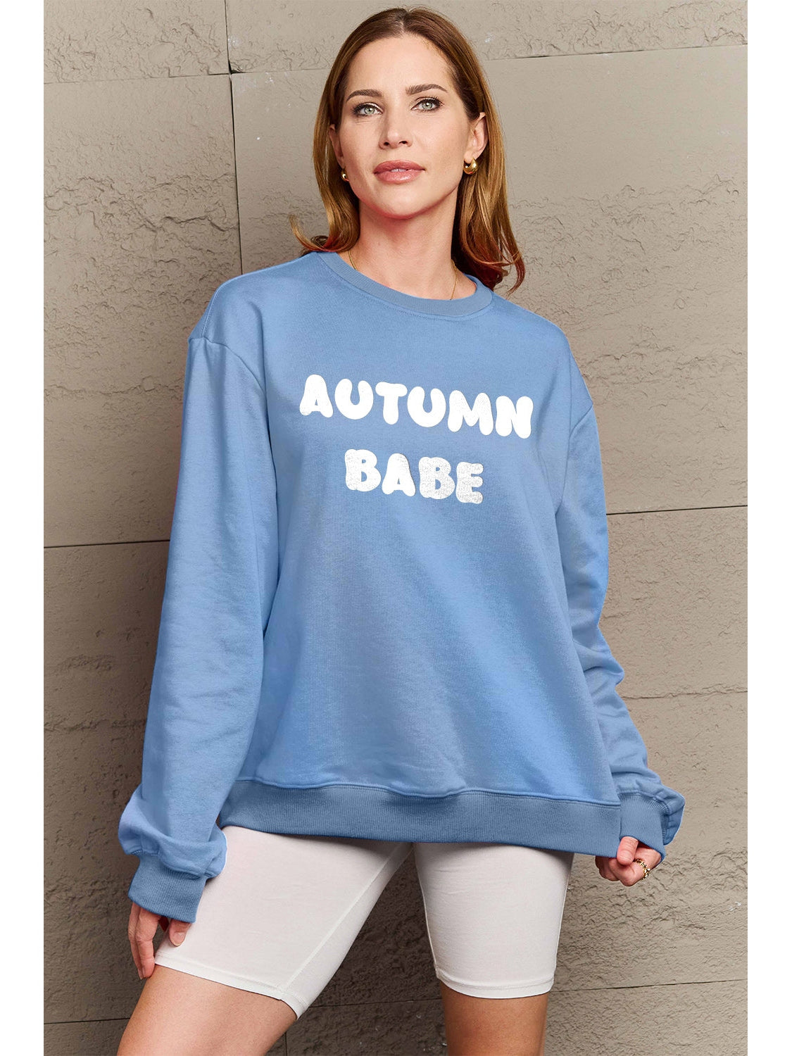 Simply Love Full Size AUTUMN BABE Graphic Sweatshirt NicholesGifts