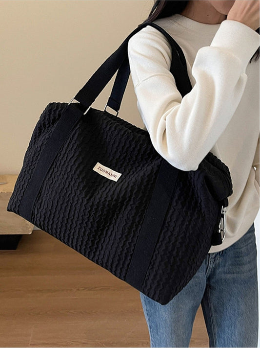 Women Texture Oxford Cloth Travel Bag