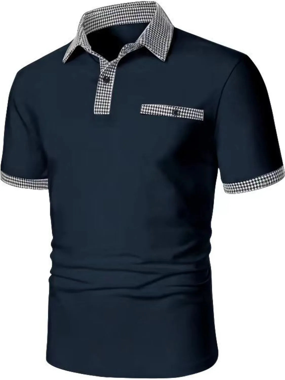 Men's Full Size Collared Neck Short Sleeve Polo Plus Size