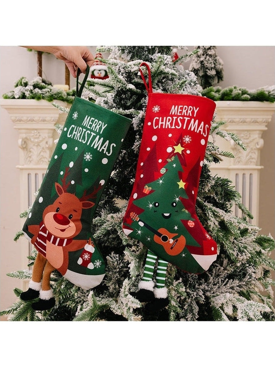 Printed Christmas Stocking Hanging Widget NicholesGifts