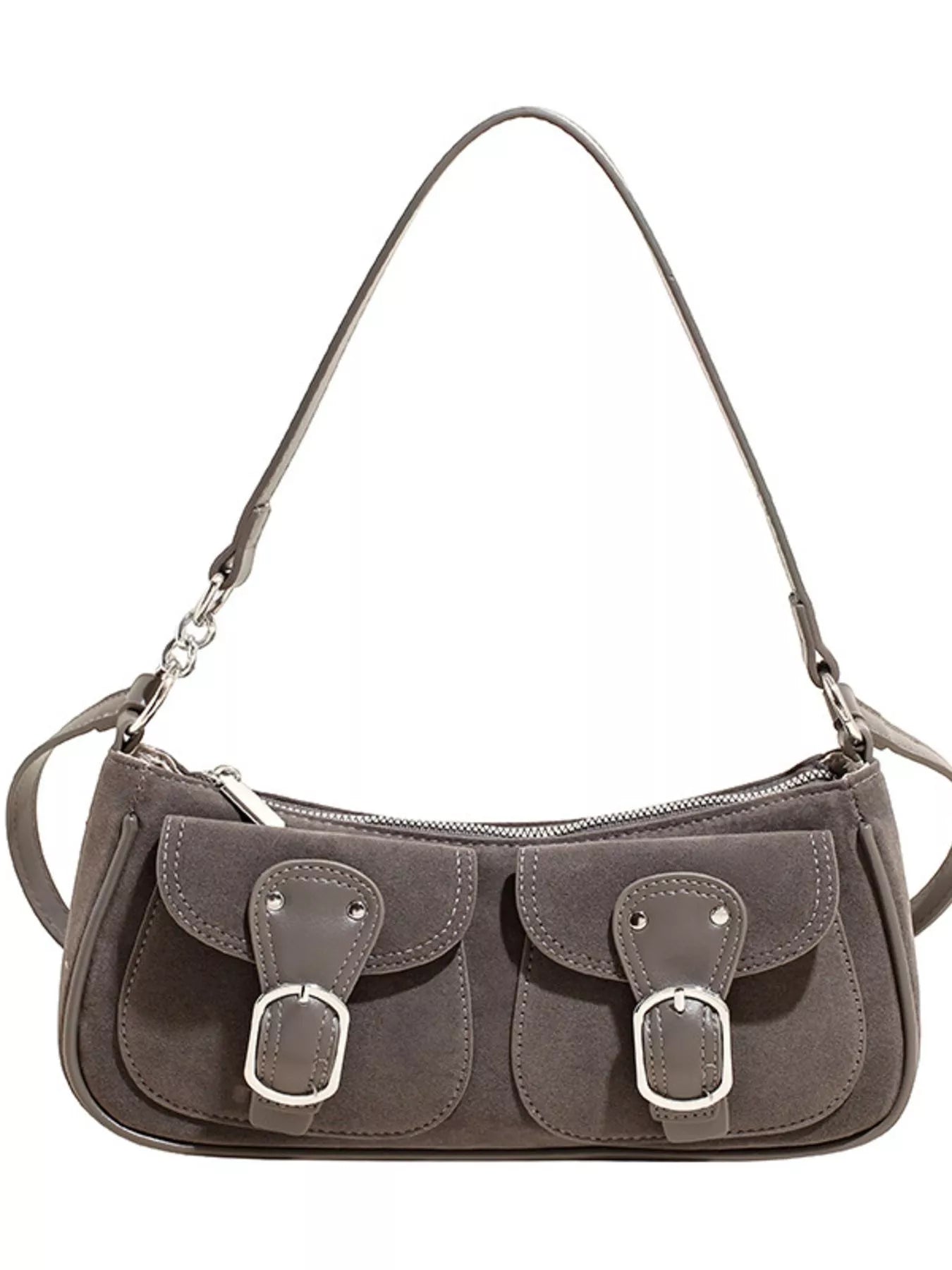 Buckle Decor Shoulder Bag nicholesgifts