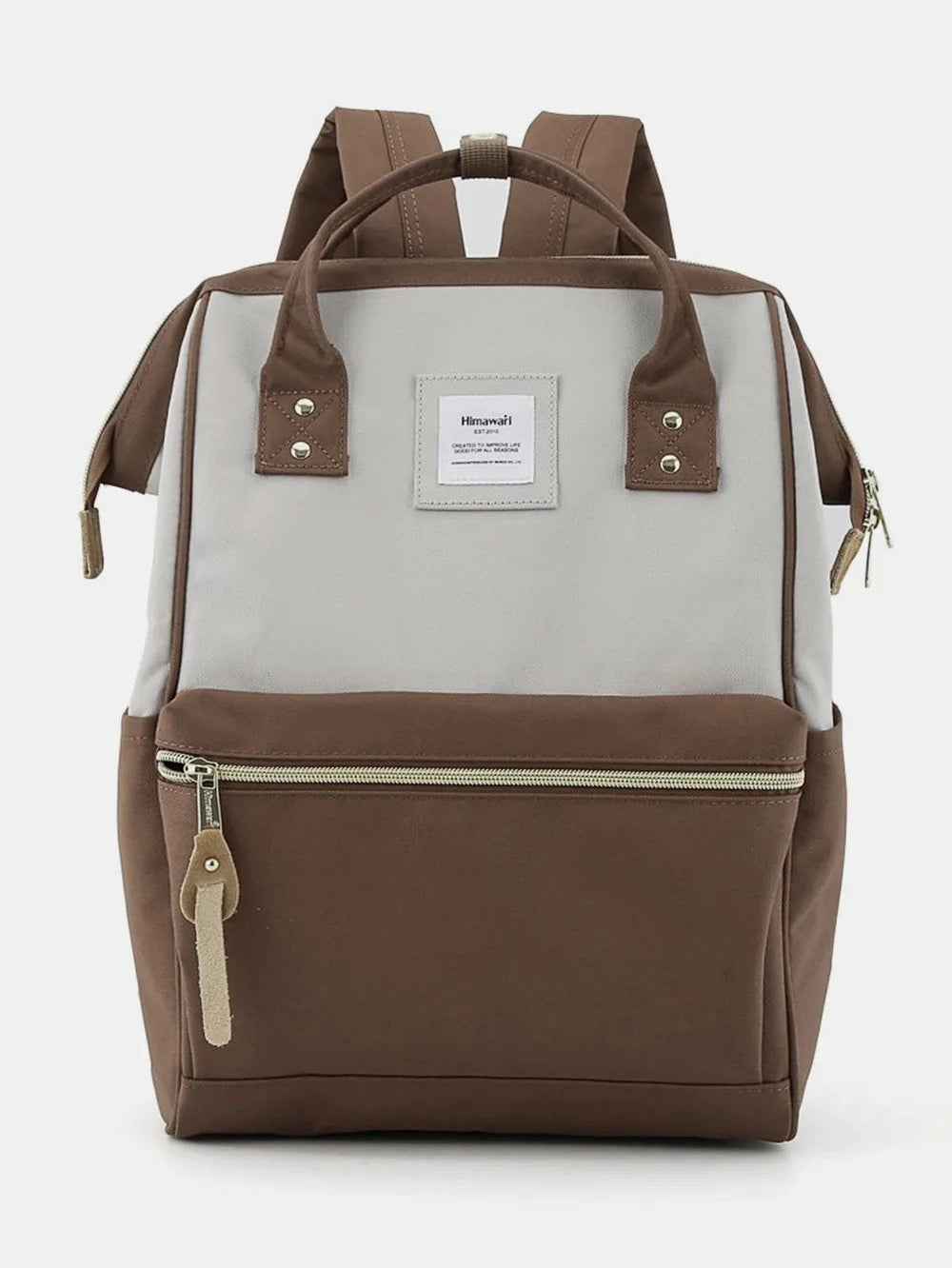 Himawari Waterproof Canvas Backpack Bag with Side Pockets