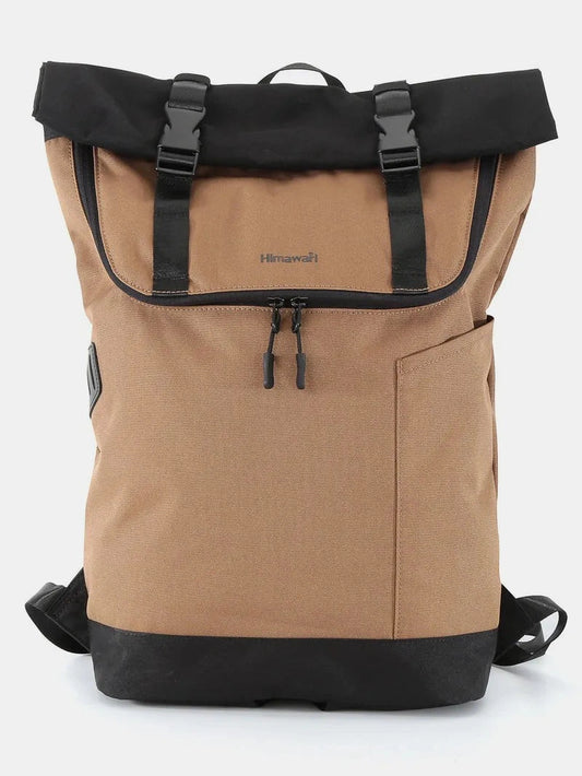 Himawari Contrast Waterproof Canvas Backpack Bag