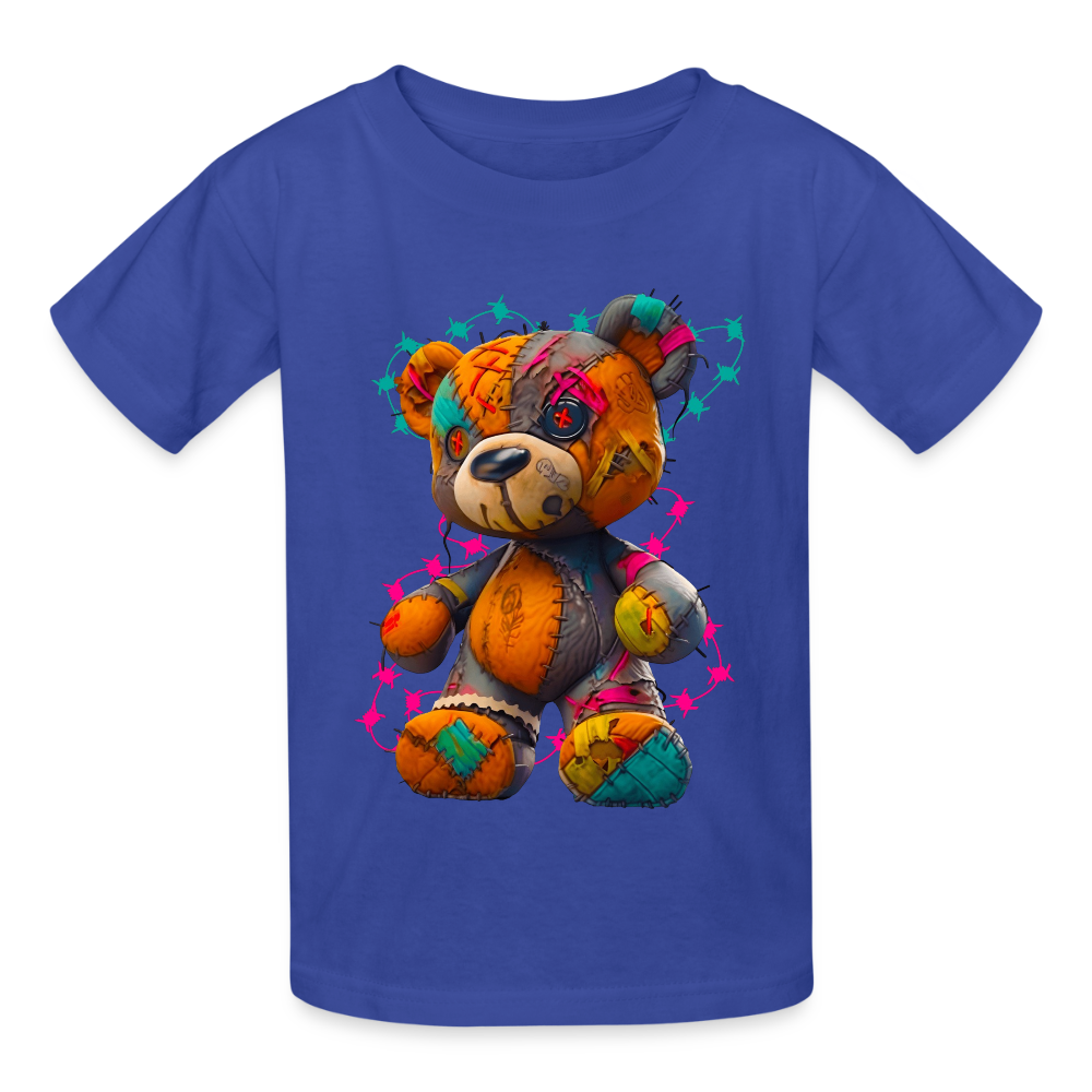 Boys Multicolor Teddy Bear Short Sleeve T-Shirt NicholesGifts