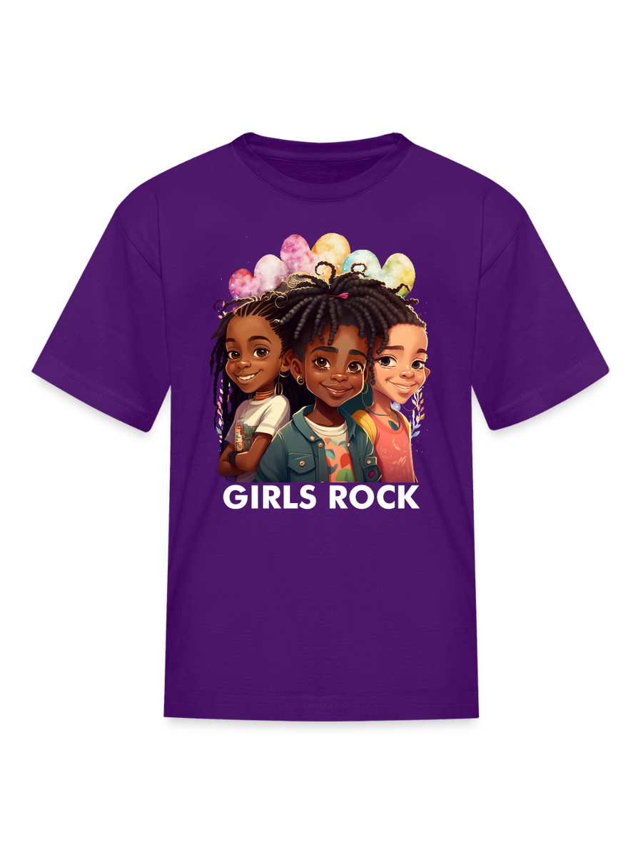 African American Girls Rock Crewneck Short Sleeve T-Shirt