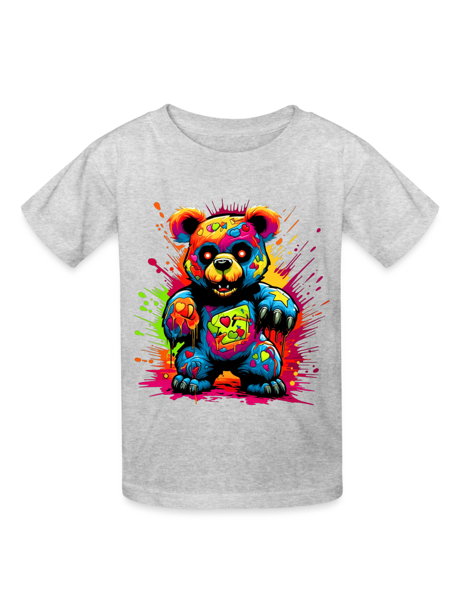 Boys Colorful Teddy Bear Short Sleeve T-Shirt