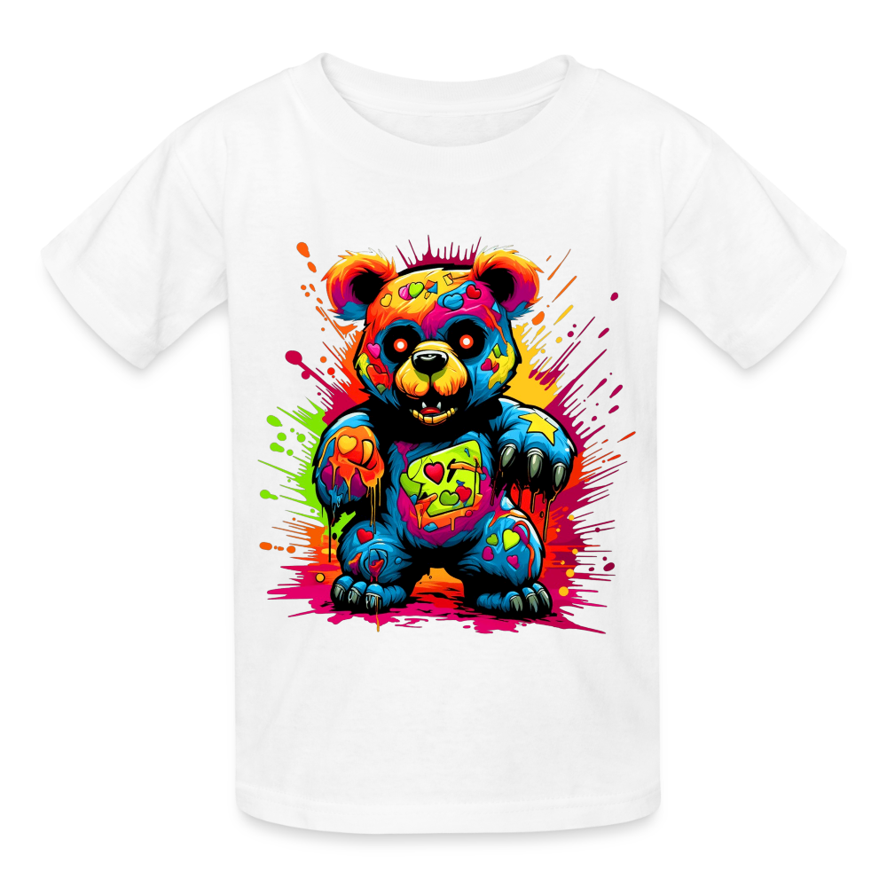 Boys Colorful Teddy Bear Short Sleeve T-Shirt NicholesGifts