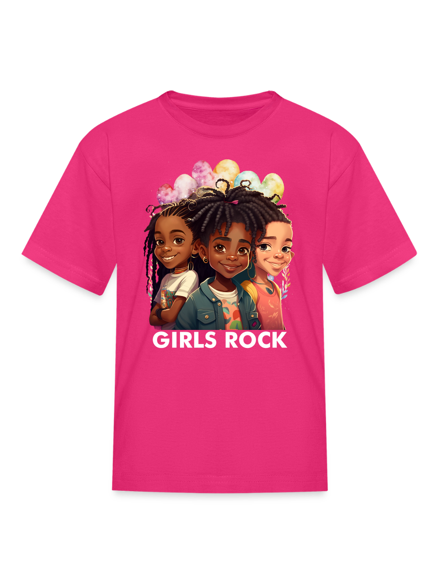 African American Girls Rock Crewneck Short Sleeve T-Shirt