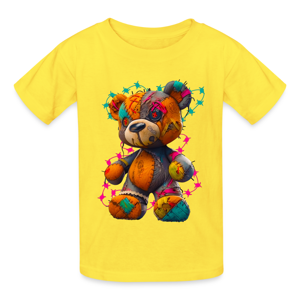 Boys Multicolor Teddy Bear Short Sleeve T-Shirt NicholesGifts