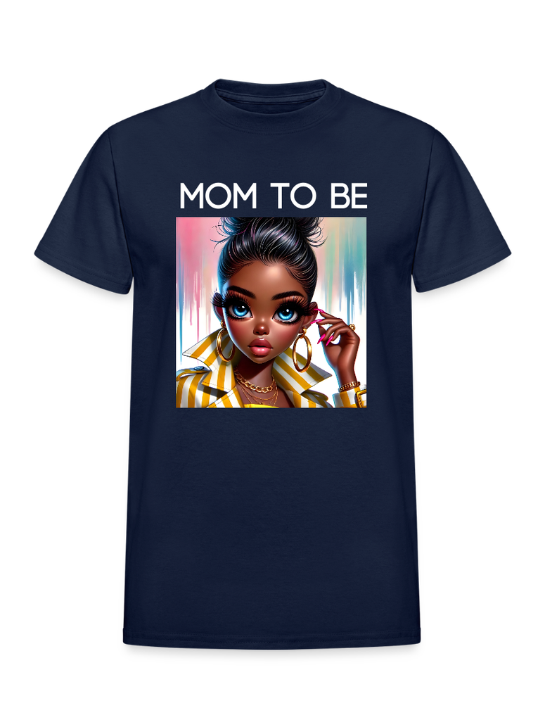 African American Women Mom To Be Mother's Day Short Sleeve Tee Shirt