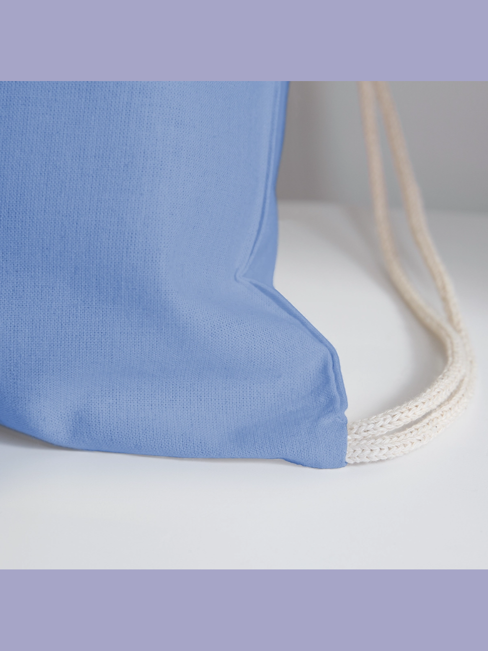 African American Toddler Girls School Rocks Blue Cotton Drawstring Bag For Back To School - carolina blue