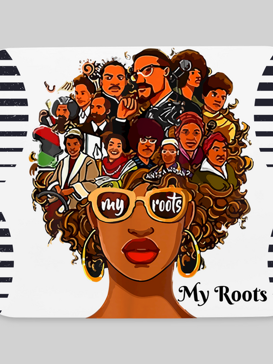 African American Women My Roots Mouse Pad Gift for Black History Month nicholesgifts
